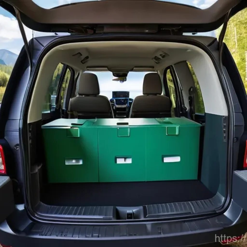 차박용 매트리스 추천 - **Prompt 1: Measuring for the Perfect Fit**
    "A well-prepared solo traveler, dressed in practical...