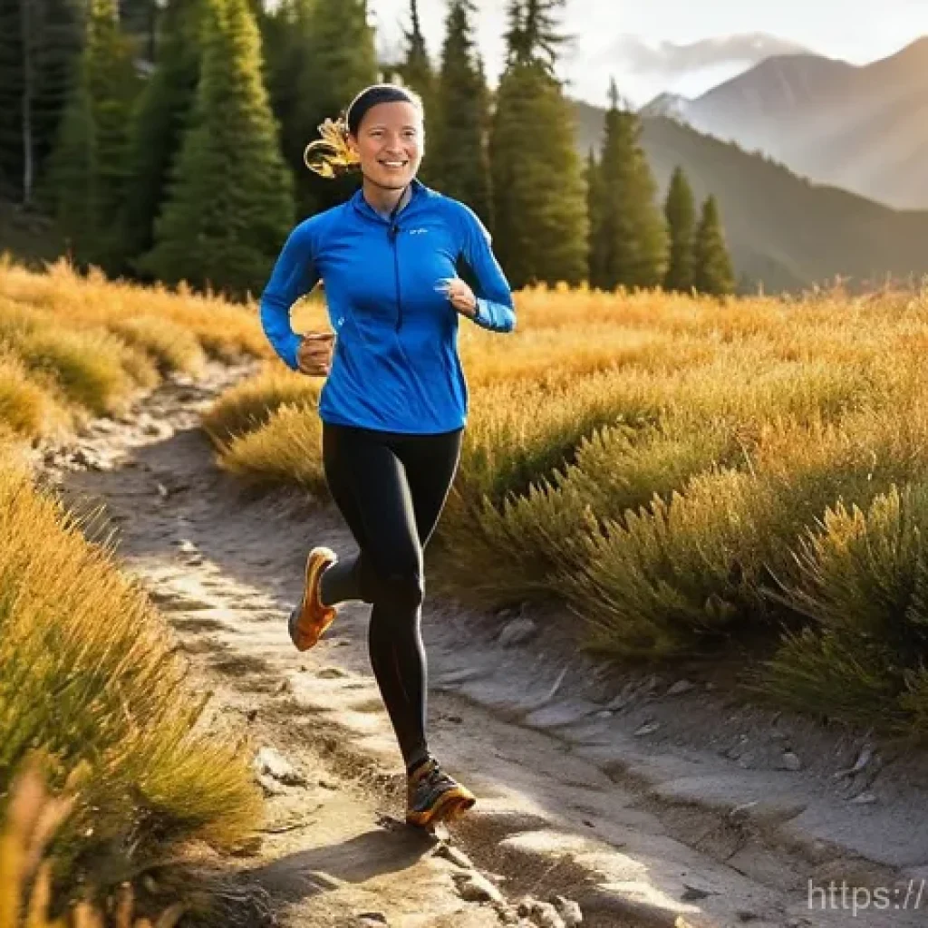 아웃도어 스포츠 이벤트 정보 - **Prompt 1: Majestic Altai Mountain Trail Run**
    A dynamic, eye-level shot of a fit female trail ...