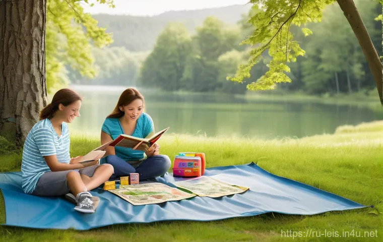 타프 활용법 - **Prompt: A dramatic yet comforting scene of a robust, olive-green tarp providing essential shelter ...